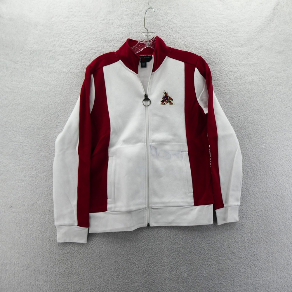 Tommy Hilfiger Jacket Small Womens Arizona Coyotes White Full Zip Track Jacket